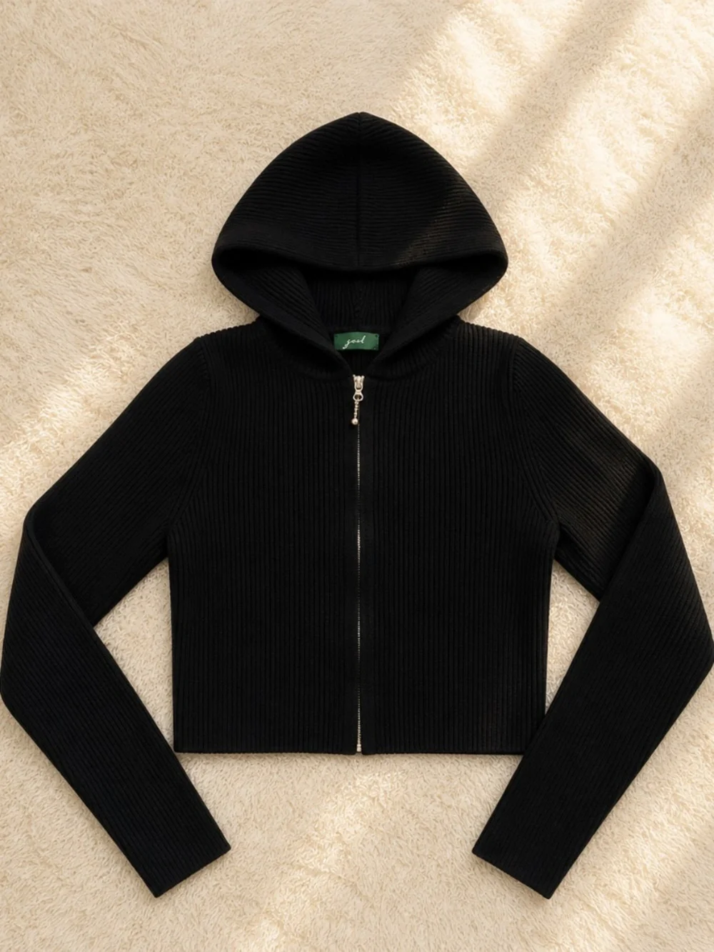 Jed Ribbed Zip Hoodie – Size S - Picture 1 of 1